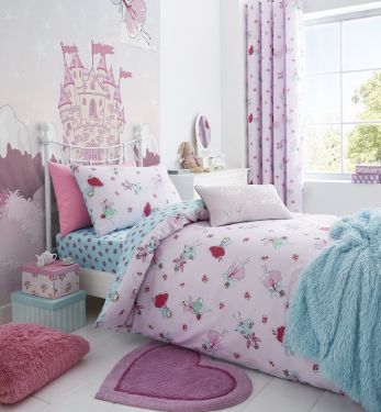 Catherine Lansfield Children S Girls Fairies Duvet Cover Bedroom